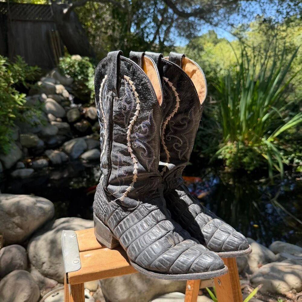 Unbranded Men's Grey and Black Boots